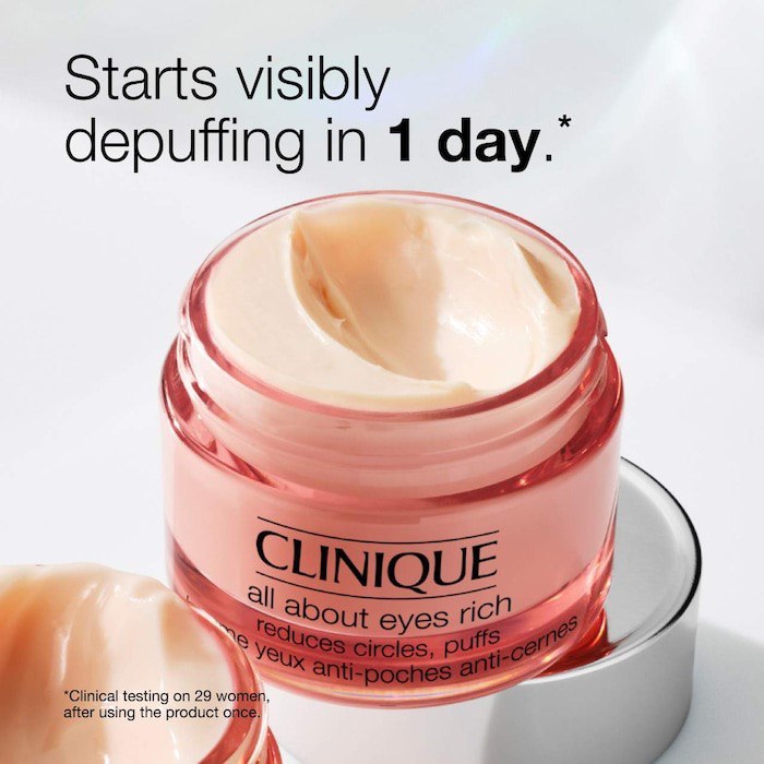CLINIQUE All About Eyes Rich Eye Cream with Hyaluronic Acid