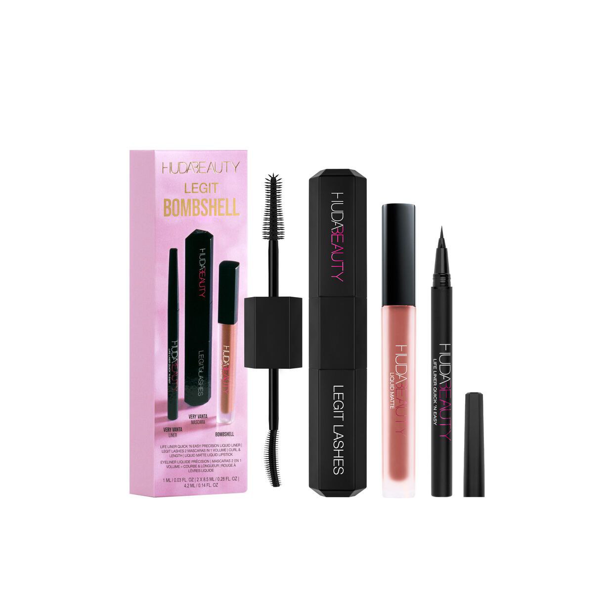 HUDA BEAUTY HUDA BEAUTY Legit Bombshell Makeup set