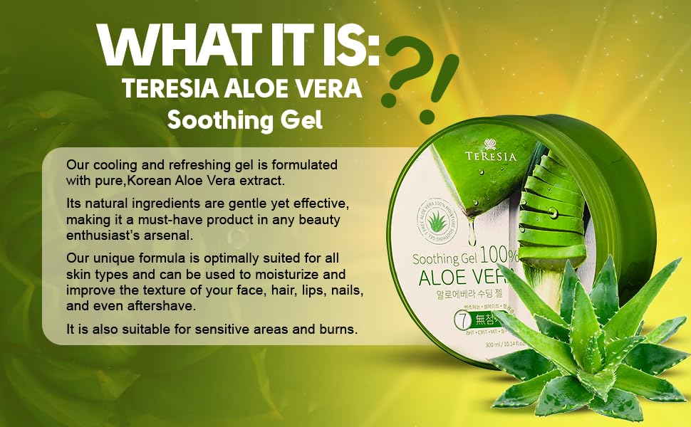 Teresia Alovera Soothing Gel 100 % Alovera 300 ml