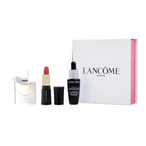 Lancome mini red lipstick, lavie est belle perfume 4ml, genifique serum 7ml