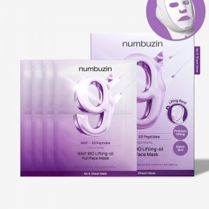 Numbuzin No.9 NAD+ BIO Lifting-sil Full Face Mask (4 Sheets + Lifting Band)